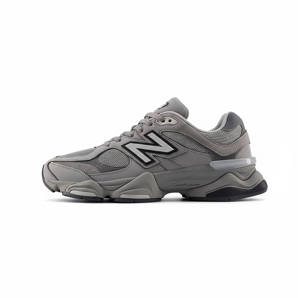 New Balance 9060 Light Grey - Left Side