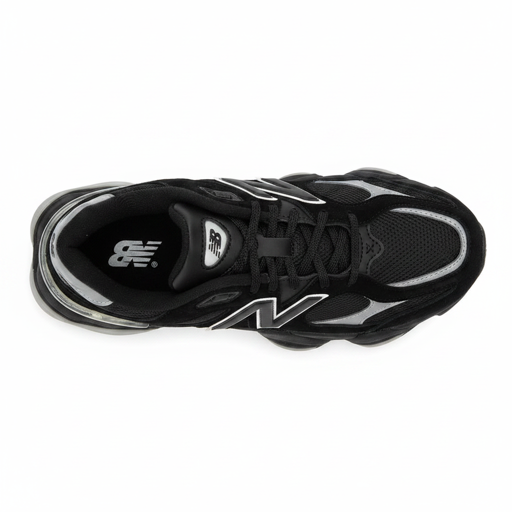 New Balance 9060 Black Gray - top view