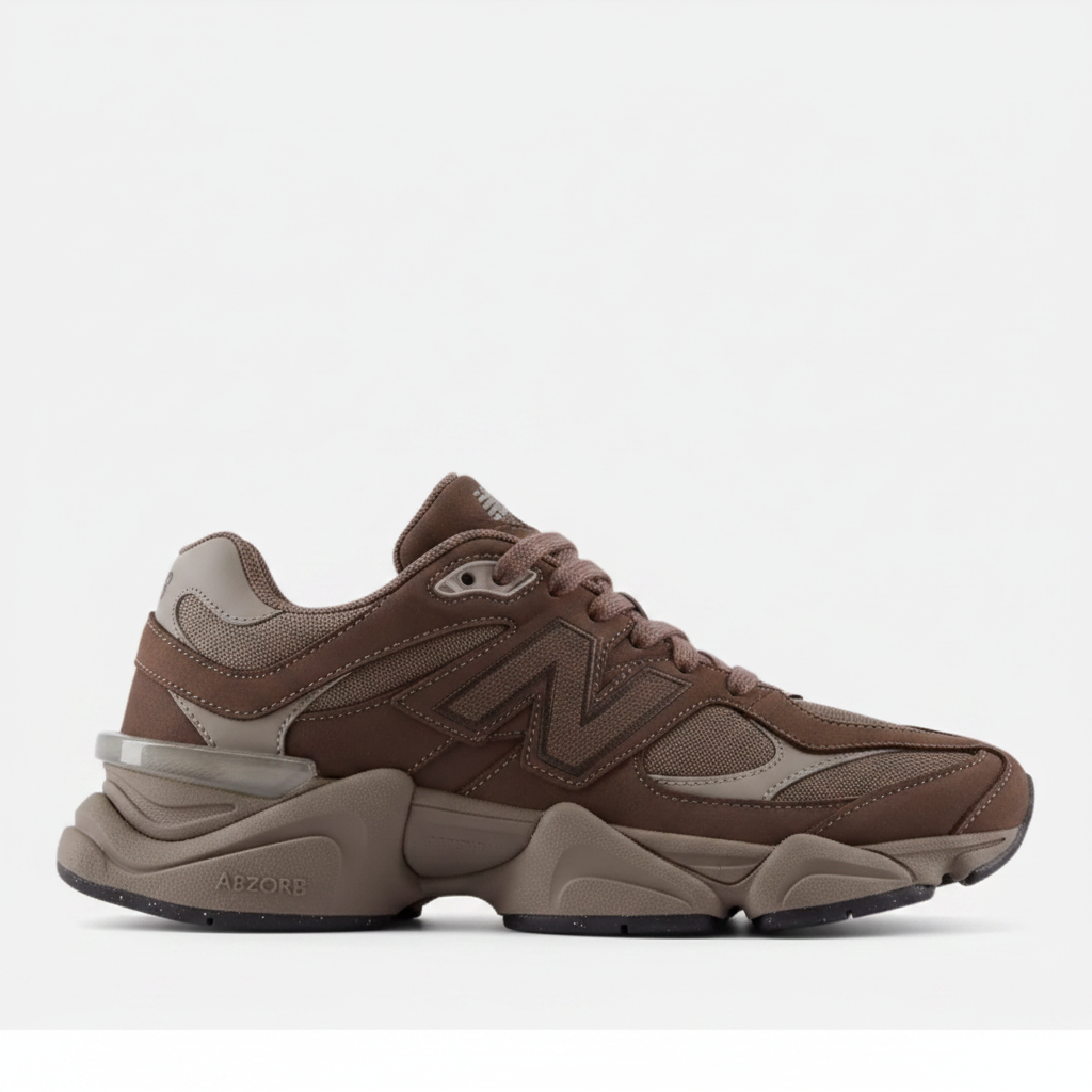 New Balance 9060 Brown - medial view
