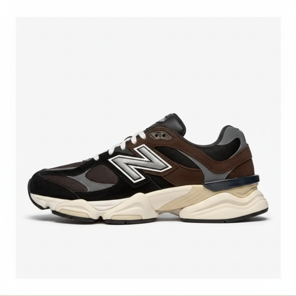 New Balance 9060 Brown Black - lateral view