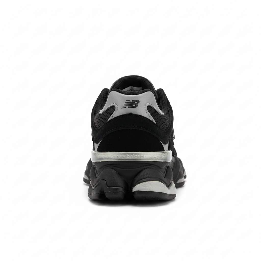 New Balance 9060 Black Gray - heel view