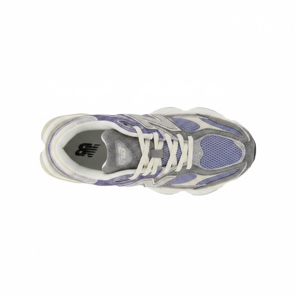 New Balance 9060 Dusk Shower Castlerock - flat lay