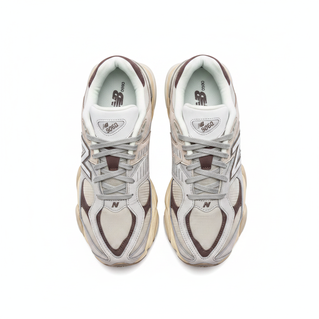 New Balance 9060 Grey Matter Timberwolf - top view