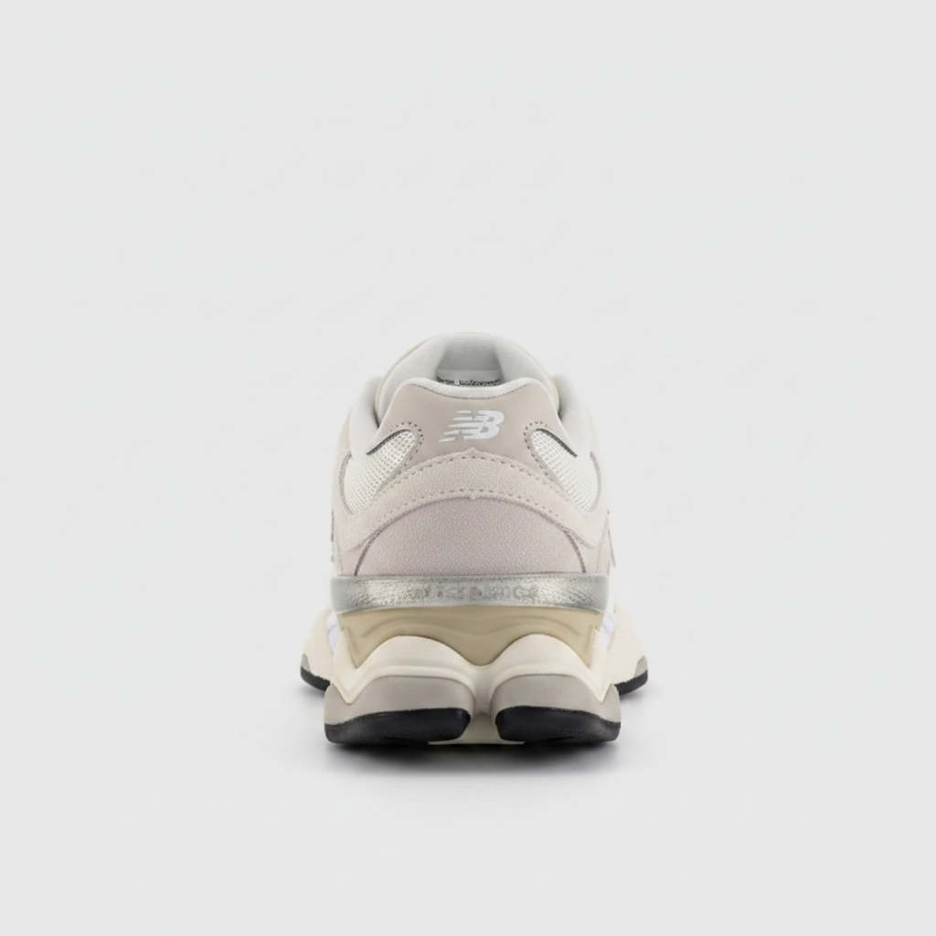New Balance 9060 Cream Sand Silver - heel view